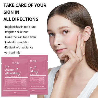Deep Collagen Mask Facial Shrink Pores Moisturizing Overnight Mask Anti-Wrinkle Hydrating Refreshing Brightening Face Skin Care