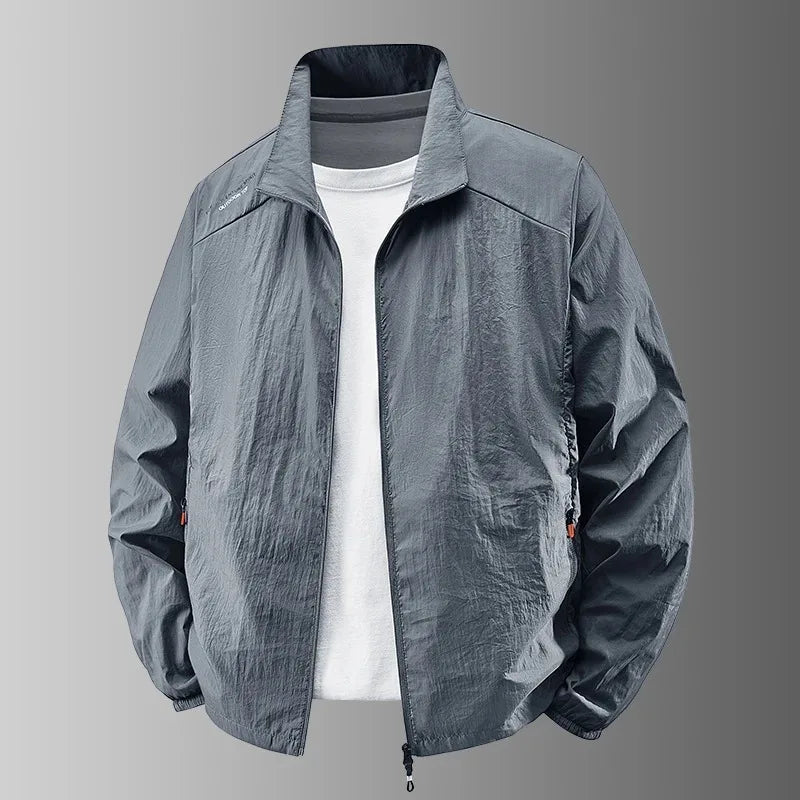 Summer Jackets Men Male Windbreaker Fishing Coats Father Ultrathin Sunscreen Jacket Youth Outerwearing Clohting Traveling Korean