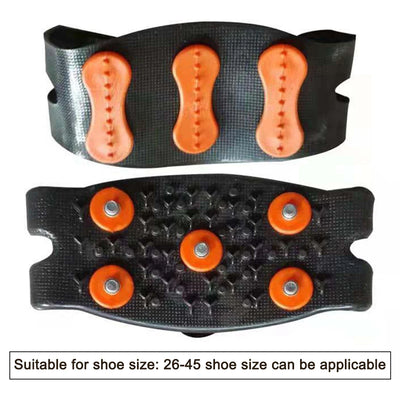 5-Stud Climbing Crampons Anti Slip Mountaineering Cleats Unisex Snow Claw Shoe Covers Walking Hiking Accessories