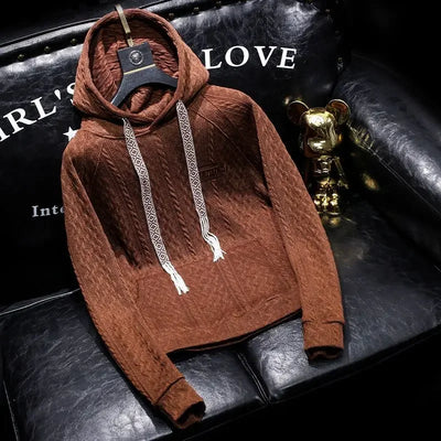 Sweatshirts for Man Cropped Hooded Men's Clothing Solid Green Hoodies Novelty and Cheap New in Loose Designer Streetwear Cotton