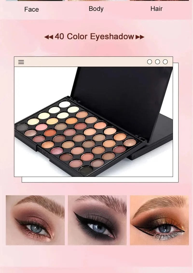 All In One Makeup Kit for Women Full Kit Set Include Eyeshadow Eyebrow Eyeliner Lip gloss Concealer