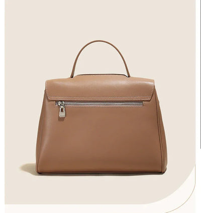 Women's Cowhide Genuine Leather Shoulder Bag Female Fashion Luxury Designer Handbags Ladies Commuting Large Capacity Bucket Bags
