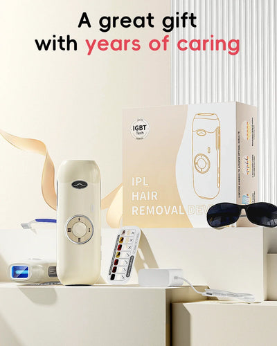 Laser Hair Removal 5.2 cm² Contact 22J IPL Unlimted Ultra-fast Light Emission Painless Long-Lasting Hair Remover for men women