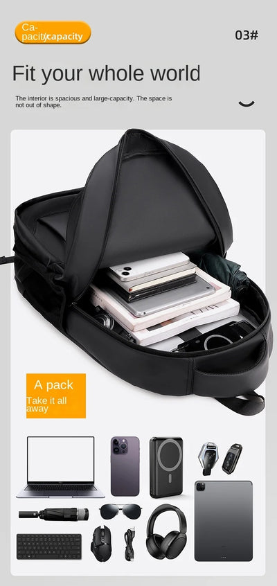 Casual Bags For Men Luxury Designer Commuting Backpack With Large Capacity Leisure Travel  Computer Bags Student Shoulder Bags