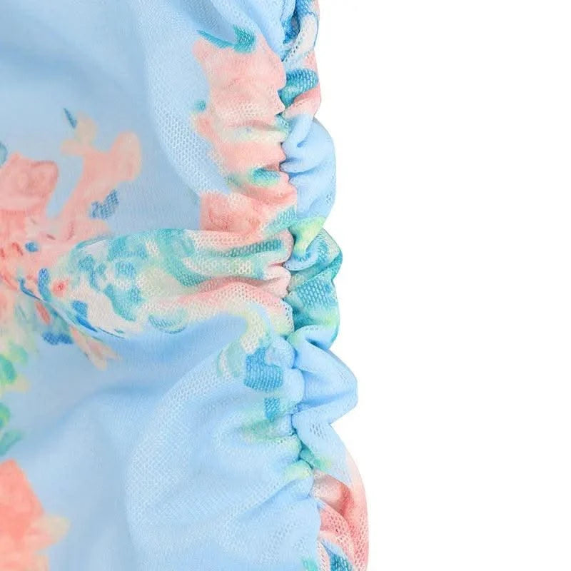 Women's Dresses Summer Streetwear Fashion New Print Split Print Maxi Dresses Sexy Female Casual Slim Knitted Dresses Clothing