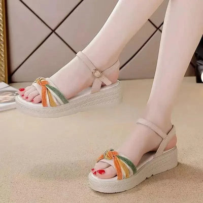 Woman Shoes Open Toe Platform Sandals for Women 2025 Luxury Summer Offers Sandal Anti Slip Hot Comfort Low Price Footwear Sales