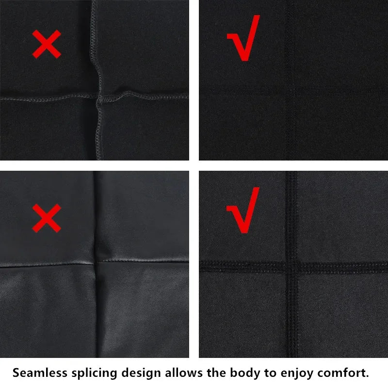 Men Long Sleeve Leather Shirt Tops Slim Underwear Body Shapers Waist Trainer Corsets Tummy Shapewear Leather Shirts Stand Collar