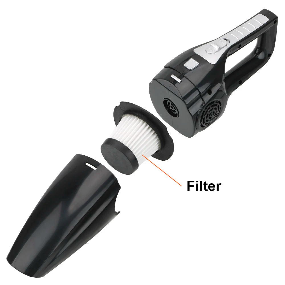 Portable Car Vacuum Cleaner High Suction Dry and Wet Dual-use  Vacuum Powerful Mini Vacuum Cleaner Suitable for Car Interiors