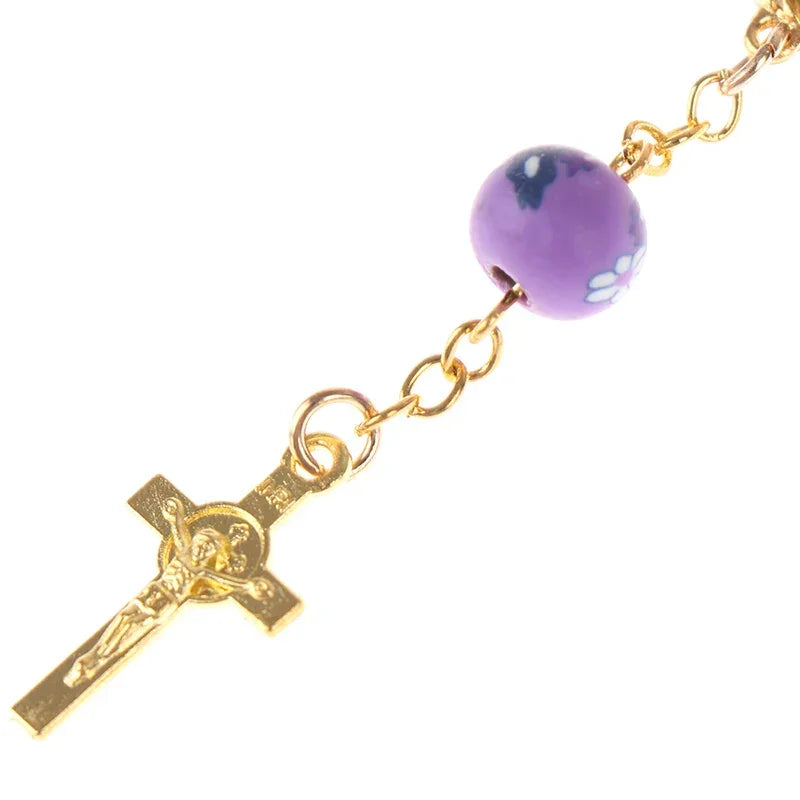 Rosary Bead Bracelet Catholic Pendant Virgin Mary Christian Religious Jewelry Centrepieces Christian Catholic Religious Jewelry