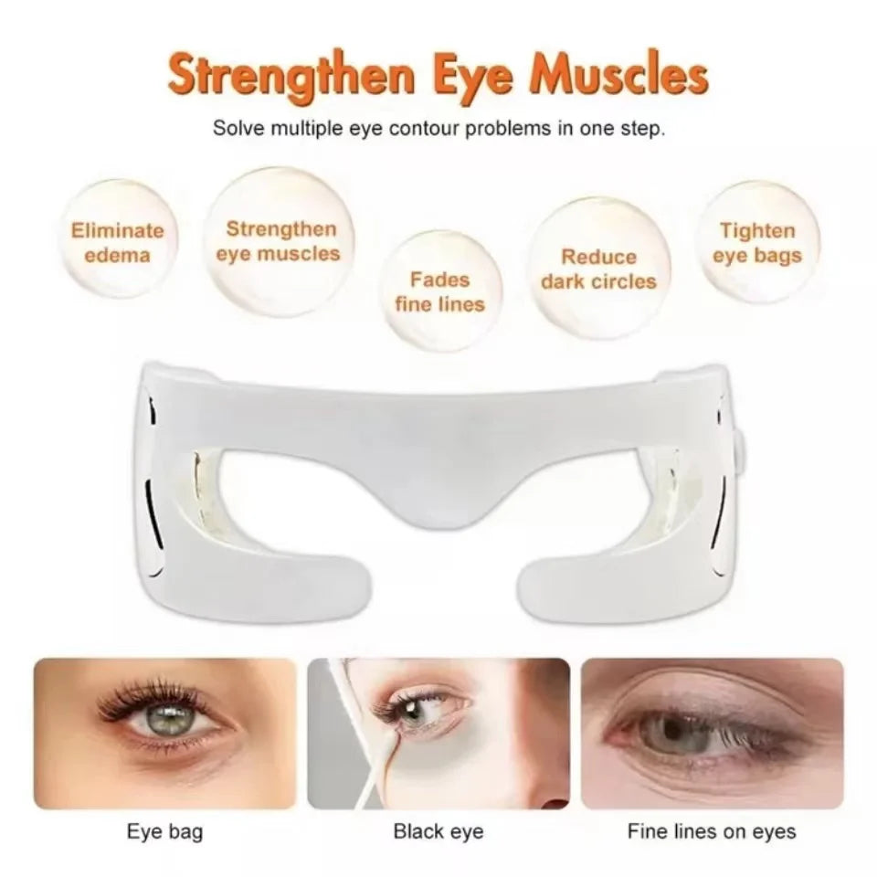 Anti-Aging Eye Massager Red Light Therapy Electric Vibration Eyes Fatigue Relief Relaxation Relieve Dark Circles Eye Care Beauty