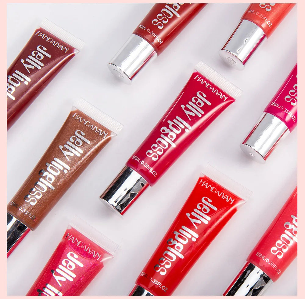 Candy Shades Moisturizing Lip Gloss Lip Oil Makeup Shinny Nutritious Liquid Lip Glosses Cherry Jelly Oil Clear Lipgloss