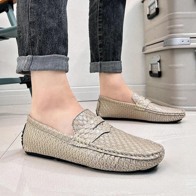 New Loafers Men Handmade Leather Dress Shoes Man Driving Flats Slip on Luxury Comfy Moccasins Black Party Shoes for Men
