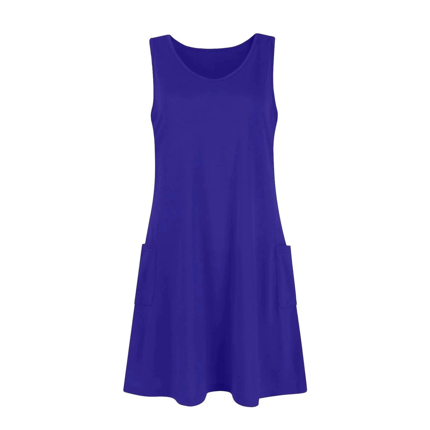 Womens Summer Dresses Plain Loose V Neck Sleeveless Sundresses Swimsuit Coverup With Pockets Vestidos Para Mujer платье женское