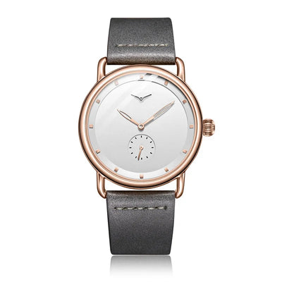 high-end Men's Watch Light Luxury Brand Business Trend Simple Leisure Belt Waterproof Meale Fashion Quartz Watches ﻿ Gift
