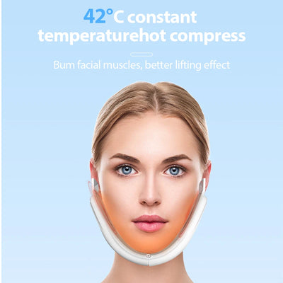 Face Lifting Device Red Light Skin Rejuvenation V Face Massager Double Chin Lift Up with Remote Control Facial Beauty Instrument
