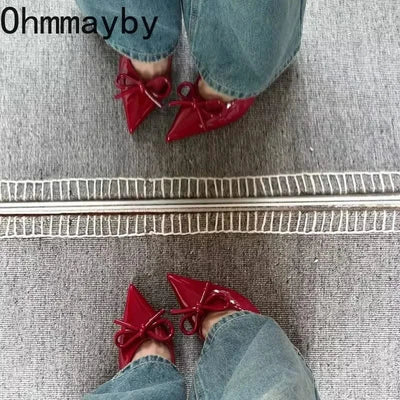 Shallow Butterfly-knot High Heel Women's Elegant Shoes | Sandals |  Wedding | Party Shoes | Summer