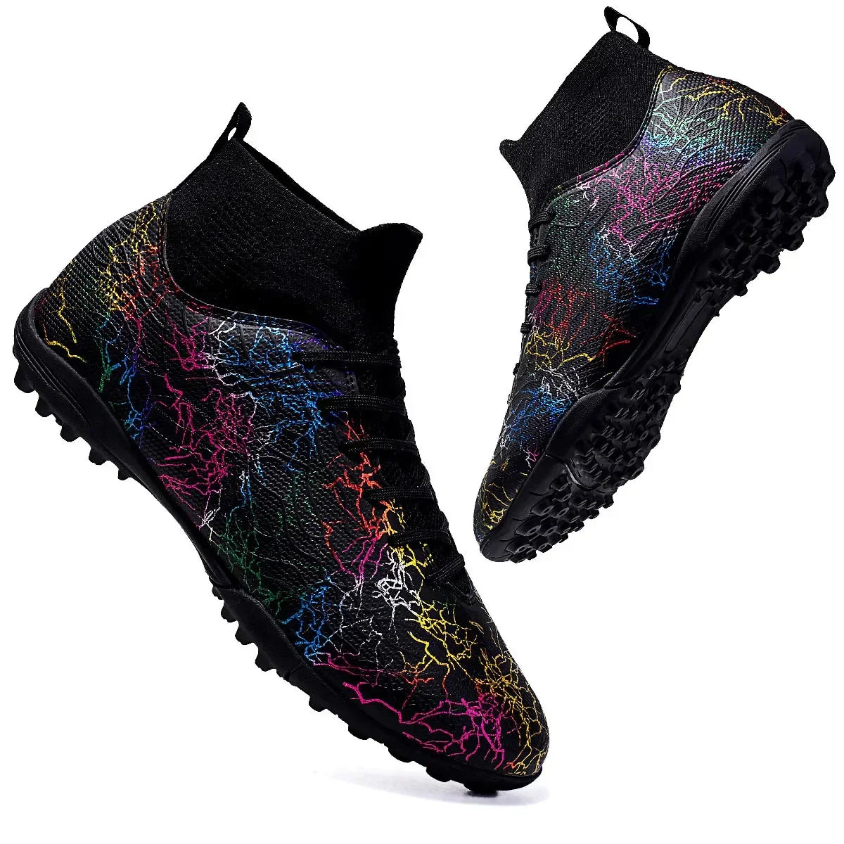 foodball shoes for men sneakers men futsal shoes soccer cleats Above the ankle but not to the knee Anti-slipcolumn sneakers men
