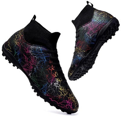 foodball shoes for men sneakers men futsal shoes soccer cleats Above the ankle but not to the knee Anti-slipcolumn sneakers men