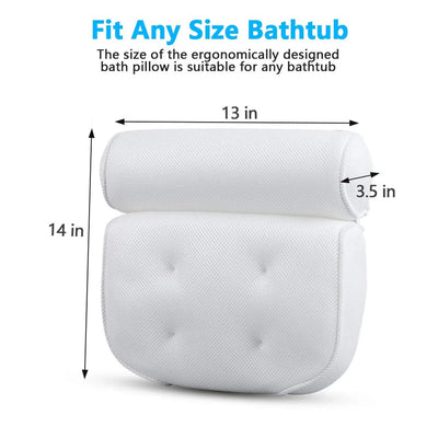 Bathroom Pillows Bath Pillows Come with Head Neck Shoulder and Back Support That Super Thick and Soft for The Best Relaxation