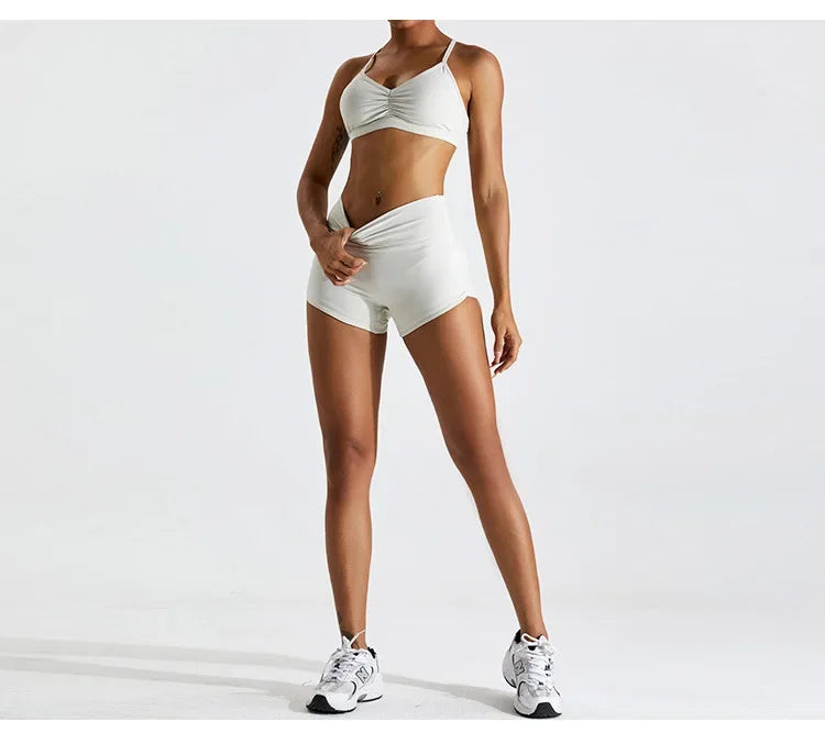 Sexy Scrunch Sports Bra Gym Top Women Running Back Cross Top Women Sportswear Yoga Underwear Fitness Workout Yoga ClothingWomen