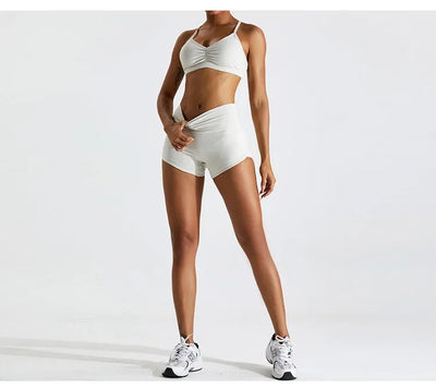 Sexy Scrunch Sports Bra Gym Top Women Running Back Cross Top Women Sportswear Yoga Underwear Fitness Workout Yoga ClothingWomen