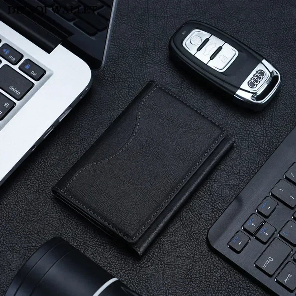 Magsafe Wallet Mobile Phone Bag Credit Card Holder Magnetic Wallet Men Luxury Bank Cardholder Case Minimalist Wallet Card Bag
