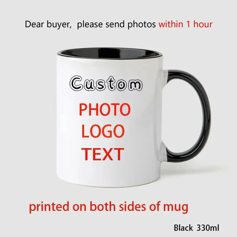 Personalised Coffee Mugs, Tea Cups, Mothers day, Wedding Gift 9 COLOURS
