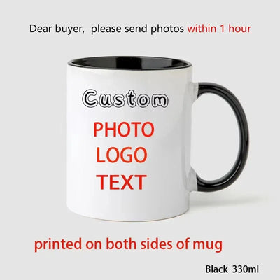 Personalised Coffee Mugs, Tea Cups, Mothers day, Wedding Gift 9 COLOURS