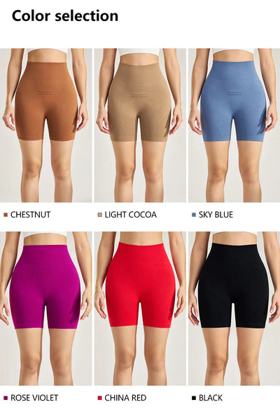 Sports Outdoor Yoga Pants Three Quarter Pants Shorts High Waist Peach Lift Hip Fitness Bottoms Women Leggings