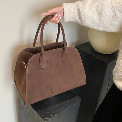 Women's handbag high-end women's luxury minimalist designer large capacity shoulder bag retro unique personality handbag-A-DH