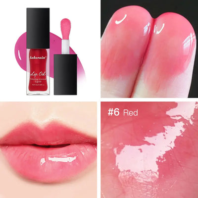 Glow Reviver Lip Oil Nourishing Tinted Lip Oil For A High-shine Finish Infused With Apricot Oil Rose Colors  Mirror Moisturizing