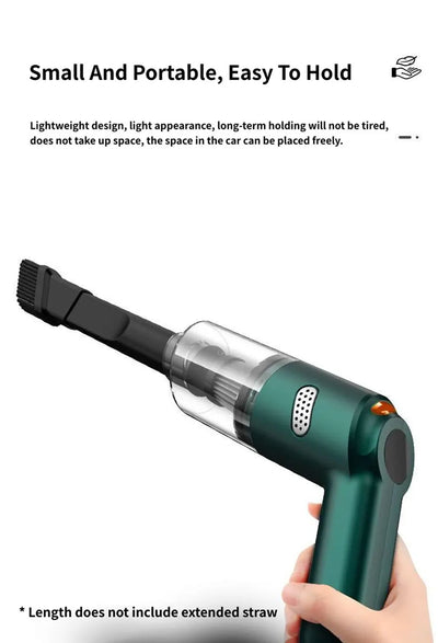Portable Mini Car Vacuum Cleaner Rechargeable Handheld Automotive Vacuum Cleaner For Car Dust Catcher Cyclone Suction