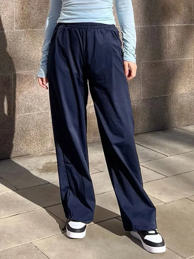 White Sweatpants For Women High Waist Loose Joggers Straight Trousers Female Black Spring Summer Casual Woman Long Pant Wide Leg