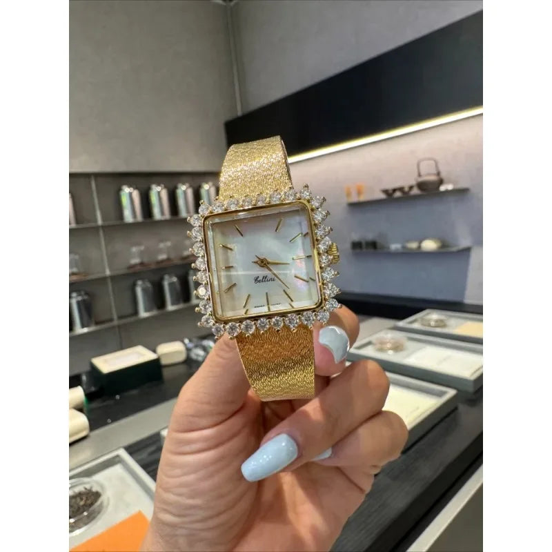 High-end boutique women's luxury diamond watch with imported mechanical movement