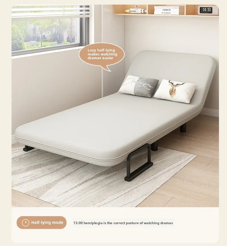 Sofa bed folding dual-purpose small apartment living room Internet celebrity telescopic bed single balcony