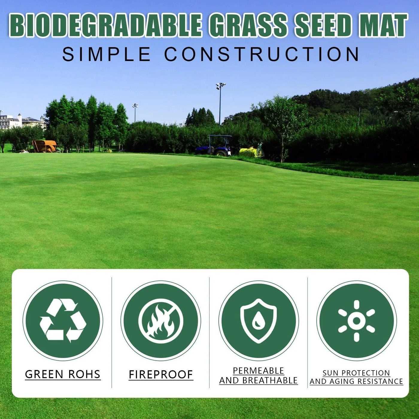 0.2x3m Horticultural Blanket Garden Plants Flower Seed Mat Biodegradable Non-woven Fabric Grass Seed Land Gardening Accessories - Elanique
