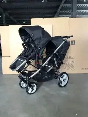 Twin Baby Stroller  Foldable, Two-way  Multifunctional Twin Baby Stroller,High View Baby Stroller Adjustable Armrests