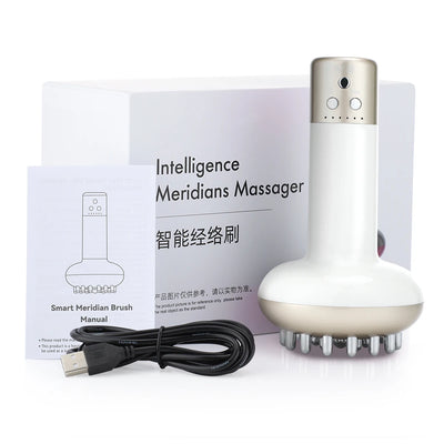 Wireless Guasha Massager Body Shaping Heating Meridian Scraping Brush Lymphatic Drainage Machine Fat Burner Rechargeable