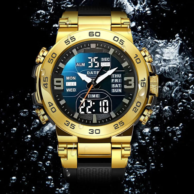 High-End Sports Watch for Teens - Multifunctional, Luminous Alarm, Digital Display,Battery Operated, Digital Movement Watch