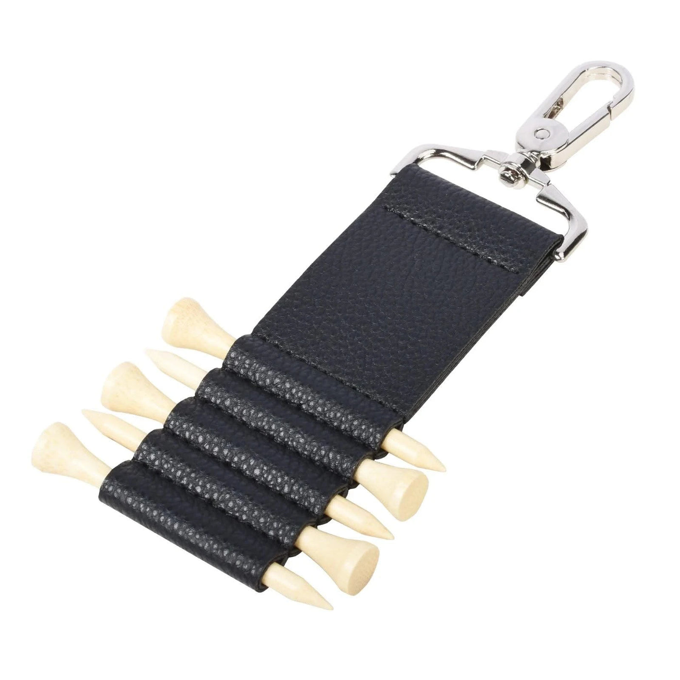 Portable PU Leather Golf Tee Holder  Quick Access Anti-Loss Clip for Outdoor Sports  Durable Golf Accessories