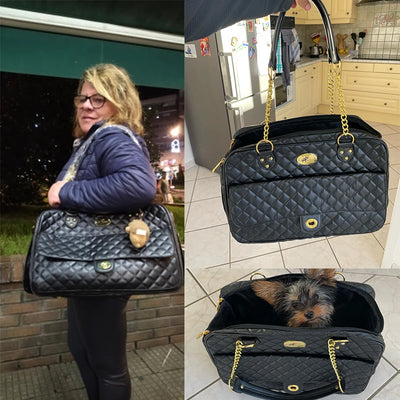 Luxury Designer Pet Carrier for small pets Dog Carry Bag Fashionable Cat Chihuahua, French Bulldog Pomeranian dogs accessories