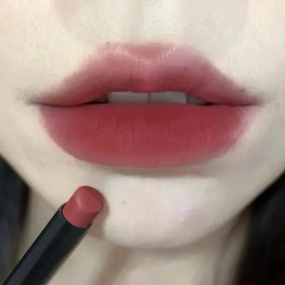 TX010Thin Tube Matte Lipstick, Waterproof and Sweatproof, Does Not Fade Or Remove Makeup, Can Be Used on Both Lips and Cheeks