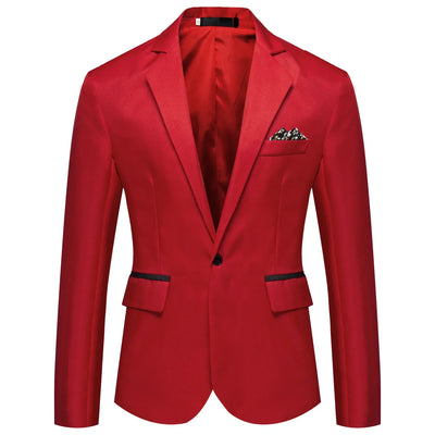 New Autumn Men's Western-style Suit Single-breasted Casual Cross-border Amazon Fashion Outdoor Wear Men's Blazer