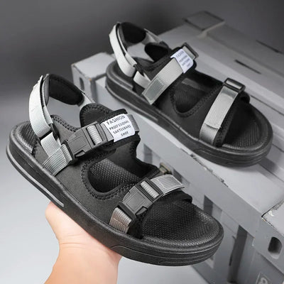 Men Sandals 2024 Trending Men's Luxury Sandals Man Summer 2024 Shiatsu Slippers Flat Sandal Beach Shoes Platform Sandals. Mens