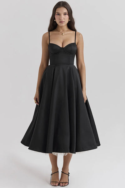Women's Summer Long Dresses Elegant Lady Maxi Dress O-Neck Blue Dress High Waist Party Dresses for Female Sexy Hoilday Sundress