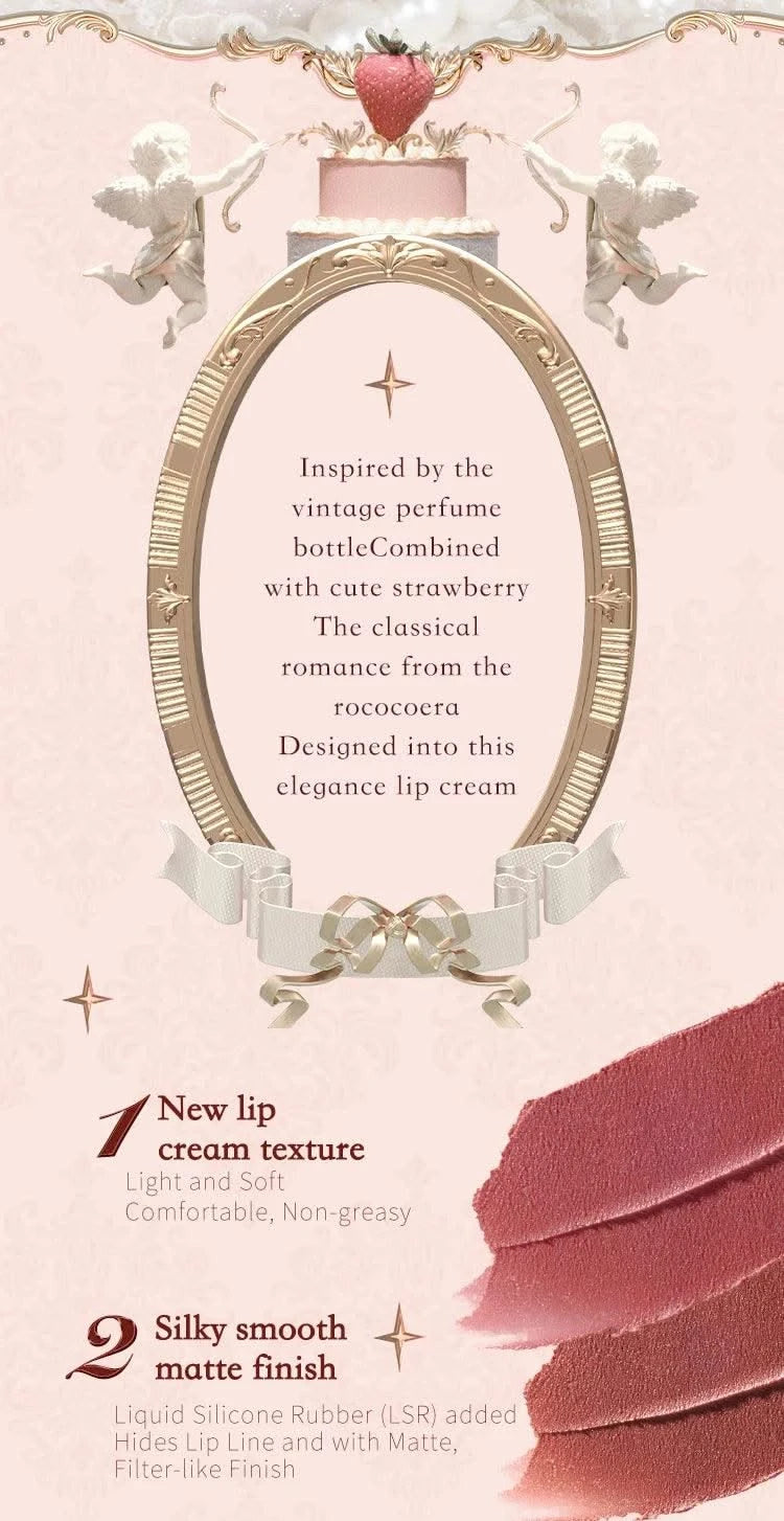 Flower Knows Strawberry Lipstick  Collection Lip Cream Beauty Lip Gloss Lipstick 3.5g