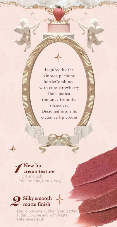 Flower Knows Strawberry Lipstick  Collection Lip Cream Beauty Lip Gloss Lipstick 3.5g