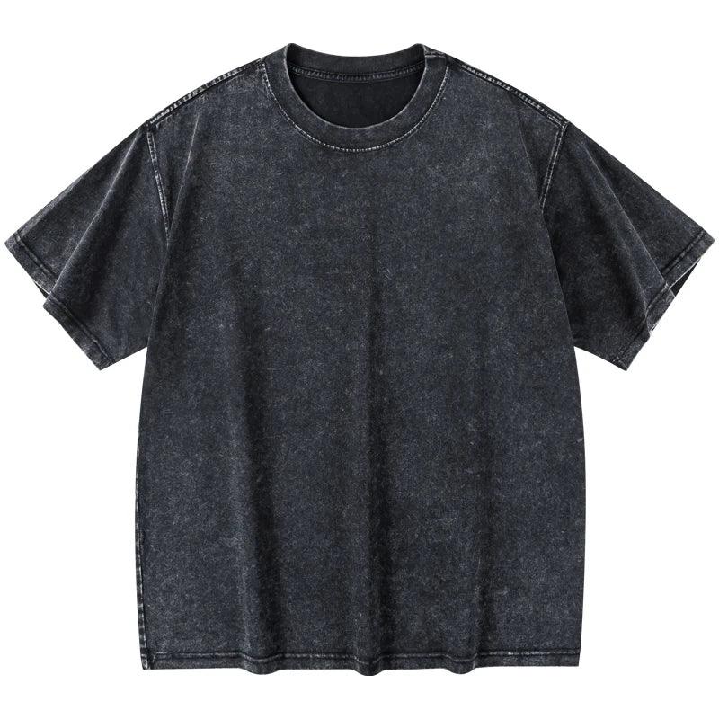 Men's Women Washed Vintage T-Shirts Street Hip Hop