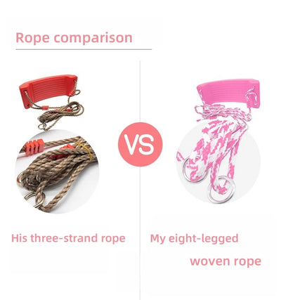 Swing children's swing, baby swing, swing toy swing garden, adjustable rope indoor rainbow swing, children's outdoor game
