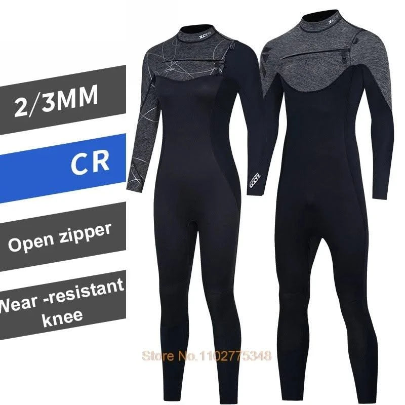 Wetsuits For Men Women Neoprene Surf Suit Wet Suit Chest Zip 3/2mm Full Body Dive Skins For Surfing Diving Snorkeling Kayaking